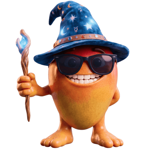 Magic Mango mascot ready for the sportsbook